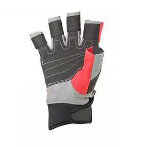 Wholesale Customized Fingerless Safety Sports <b>Gloves</b> Hook Loop Closure Synthetic Leather Durable Breathable for <b>Sailing</b> Water - Product Image 3