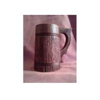 Mug à café en bois de style vintage, écologique, fait main, pour thé et bière, ustensile de cuisine tendance, décoration de table