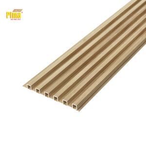 Modern WPC PVC Fluted Wall Panel Fireproof Waterproof Soundproof Anti-scratch Heat Insulation Household Apartment Commerce Use - Product Image 1