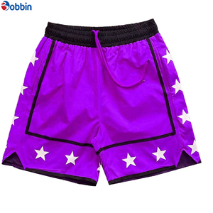 Shorts pour hommes personnalisés, best-sellers, pas chers, patchwork, impression sérigraphique, polyester, pour la course à pied, le basketball, l'entraînement, respirants, pour la salle de sport - Product Image 3