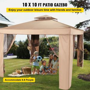 Carpa de Jardín Portátil Grande de 10 x 10 Pulgadas para Sombrear Espacios en Fiestas, Patios, Jardines - Product Image 2