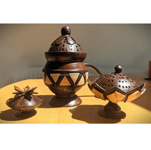 เตา bakhoor ไม้สำหรับน้ำมันหอมระเหยผ่อนคลายและใช้ทางจิตวิญญาณ - Product Image 1