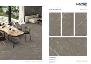 Carreaux de porcelaine émaillée polie à surface sculptée distinctive, optimisés pour l'installation murale et au sol dans les espaces spacieux, rehaussant l'intérieur. - Product Image 5