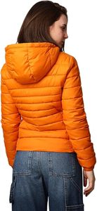 Women's Lightweight <b>Packable</b> Hooded Winter Quilted Puffer <b>Jacket</b> Detachable Sleeves Hat Water Resistant Fur Lining - Product Image 2