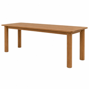 Table à manger ovale en teck massif moderne, design scandinave, fabrication artisanale, écologique, 8 places, pour restaurant, hôtel - Product Image 2