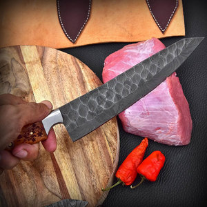 New Edition Custom Handmade Damascus Steel 5-Piece <b>Kitchen</b> Chef <b>Knives</b> Set Rosewood Handles Full Tang Ambidextrous Durable <b>Sharp</b> - Product Image 2
