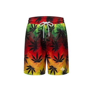 Conjunto de Camisa y Pantalones Cortos con Estampado de Hojas Rasta para Hombre Ekir Impex, Cuello Camisero, Ropa Casual de Verano, Transpirable, de Poliéster - Product Image 4