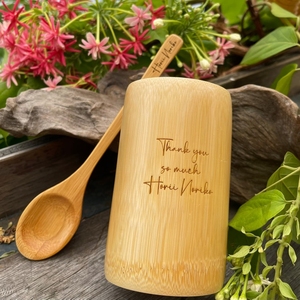ECO2GO VIETNAM Natural Bamboo <b>Cups</b> Eco-Friendly Reusable Food Grade Classic Large Capacity Drinkware Custom Logo Coffee Tea - Product Image 6