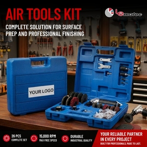 Kit de meuleuse pneumatique sans engrenages de luxe, outil de meulage pneumatique haute vitesse pour le polissage et la finition des métaux - Product Image 5