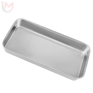 Bandeja Quirúrgica Rectangular de Acero Inoxidable IMANS IE-MT-0029, Recipiente para Instrumentos Médicos, Autoclavable, Reutilizable, Suministro para Quirófano - Product Image 4