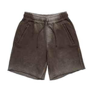 Men Acid Wash Shorts <b>Retro</b> Washed Cotton <b>Fabric</b> Comfortable Fit Breathable Casual Streetwear Stylish Summer Outfit Shorts - Product Image 5