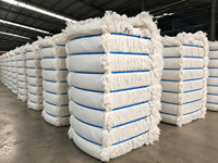 Fil recyclé 100 % coton biologique peigné pour filature à l'ouverture, respirant et écologique