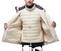 Doudoune chaude d'hiver 3 en 1 avec doublure détachable pour homme 2022/2023