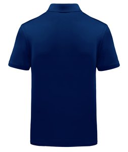 เสื้อโปโลกอล์ฟผู้ชายสีน้ำเงินลายจุด ผ้าโพลีเอสเตอร์ผสมสแปนเด็กซ์ คอปกแบบใบมีด ทรงโอเวอร์ไซส์ สำหรับฤดูร้อน แห้งเร็ว ระบายเหงื่อได้ดี เสื้อกอล์ฟประสิทธิภาพสูงสำหรับผู้ชาย - Product Image 2