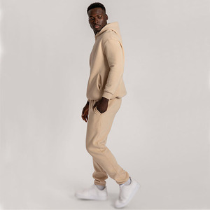Custom Print Unisex Fleece Hoodie Jogger Set OEM Wholesale Pullover Hooded Tracksuit Private Label Sportswear - Product Image 4