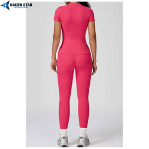 Ribbed Seamless Yoga Set Women Fitness Gym Wear High Waist Leggings Sports Bra - Product Image 3