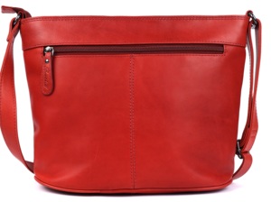Premium Designer Red Genuine Leather Crossbody Hand <b>Bag</b> With <b>Shoulder</b> Strap Classic Satchel Design Zip Closure Women Daily Use - Product Image 4