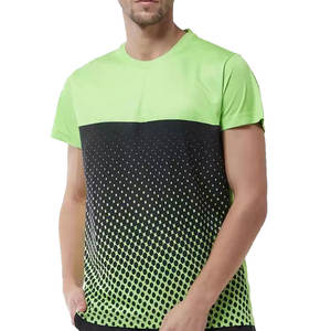 Camiseta de manga corta para hombre, mezcla de algodón, sublimación, con ajuste cómodo y diseño de color sólido para conjuntos de verano, al mejor precio. - Product Image 1