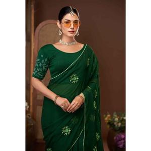 Blusa de Saree India de la Mejor Calidad, Elegante, Tallas Grandes para Mujer, Georgette, Otoño Invierno, Manga Media, Ecológica, Precio Bajo Directo - Product Image 1