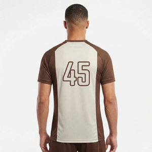 Camiseta de Fútbol para Hombre, Ropa Deportiva de Poliéster, Camiseta de Fútbol Personalizada con Nombre y Número, Camiseta de Manga Corta para Hombre - Product Image 2