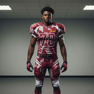 Nouveauté, designs personnalisés unisexes, adultes, haute qualité, respirant, 100% polyester, manches courtes, séchage rapide, football américain 7V7 - Product Image 6