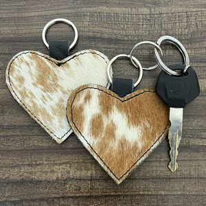 Llavero de Cuero Genuino con Forma de Corazón, Estilo Western, para Unisex, Venta al Por Mayor, Nuevo de Fábrica - Product Image 5