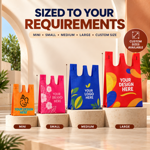 Sacs de courses imprimés de haute qualité en non-tissé |   Sacs fourre-tout réutilisables personnalisés, écologiques, recyclés, avec logo, plusieurs couleurs - Product Image 5