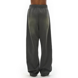 Oversized Designer Luxury <b>Men's</b> French Terry Twisted Leg Cargo <b>Jeans</b> Sweatpants Custom logo Washed Sweatpants Trousers College - Product Image 2