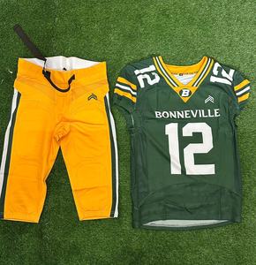 ชุดเสื้อเจอร์ซีย์ทีมผ้าลายพิมพ์ซับลิเมชันเครื่องแบบอเมริกันฟุตบอลแห้งเร็ว - Product Image 1