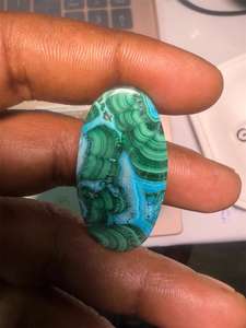 Lote de cabujones de piedra natural de crisocola y malaquita - Gemas al por mayor, lote de gemas a granel y joyería - Product Image 3