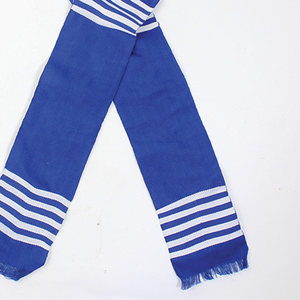 ผ้าพันคอไหมพรมลายทางสีน้ำเงินรอยัล Zeta Phi Beta พร้อมชายครุยสุดหรู ผ้าพันคออะคริลิกเนื้อนุ่มคุณภาพพรีเมียมสำหรับอุปกรณ์สั่งสมพันธุ์พี่น้อง - Product Image 2