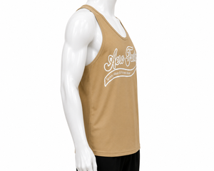 Débardeur sans manches Aero Faster pour homme, col rond, imprimé par transfert thermique, lettres, décontracté, respirant, 100% coton tricoté, logo sur le devant - Product Image 4
