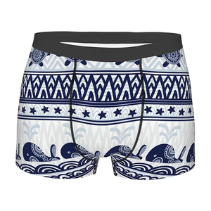 <b>Custom</b> Men's Luxury <b>Boxer</b> Briefs Polyester Comfortable Breathable Quick Dry Mid-Rise Underwear OEM Private Label Wholesale - Product Image 5