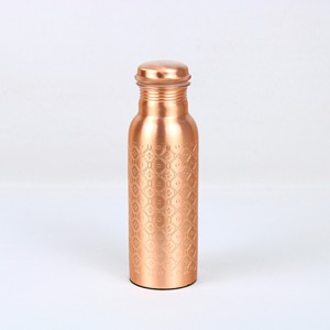Premium Pure Copper Water <b>Bottle</b> 100% Leak Proof Engraved Ayurvedic Drinking <b>Bottle</b> Reusable Eco Friendly Copper <b>Flask</b> for Home - Product Image 6