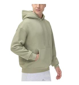 Sudadera con Capucha para Hombre, Nuevo Diseño, 100% Algodón, Forrada, Manga Larga, Cuello Caído, Color Sólido, Cómoda, Tallas Grandes, Personalizable - Product Image 3