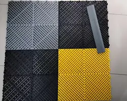 Prix de gros, best-seller, tapis de sol pour salle de lavage de voitures en PP, dalles de garage en plastique PP emboîtables - Product Image 6