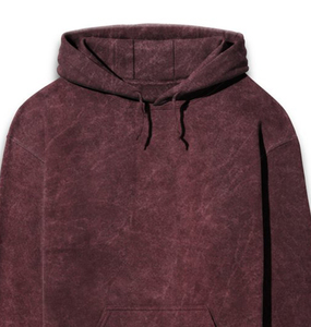 Sudadera con Capucha Unisex Extra Grande con Cierre, Tie-Dye Morado, Algodón French Terry, Estilo Casual Otoñal, Corte Regular - Product Image 6