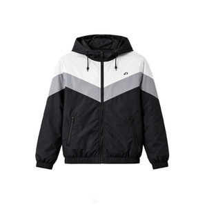 Chaquetas Personalizadas para Hombre, Cortavientos con Capucha, Diseño de Bloques de Color, Cierre de Cremallera, Ligeras, Casuales para Exteriores, Fabricante OEM ODM - Product Image 4
