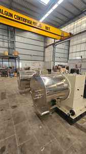 Centrifugeuse horizontale à deux étages de qualité supérieure, en acier inoxydable SS 2205, 25 CV, 220 V, capacité de séparation de 100 à 1000 kg/h - Product Image 4