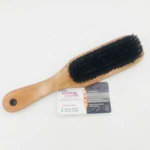 Nouveautés : Brosse à cheveux avec manche en bois, peigne de coiffure blanc personnalisable, confortable pour salon de coiffure, avec logo, emballage et prix. - Product Image 2