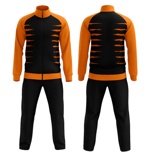 Moda Streetwear transpirable a prueba de viento ligero impreso de talla grande chándal hombres mujeres conjunto de entrenamiento cintura elástica cremallera completa - Product Image 3