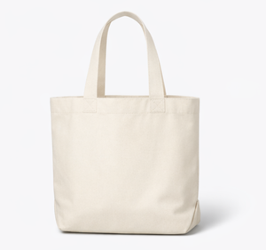 Custom Logo Printed Eco-friendly Gusset Organic Cotton <b>Canvas</b> Tote <b>Bag</b> Zipper Closure Extra <b>Large</b> Size Reusable Shopping <b>bag</b> - Product Image 1