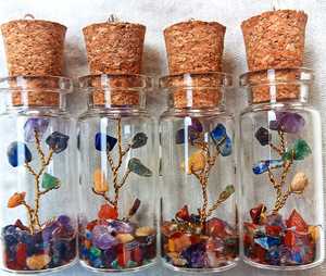 Handmade Carved Crystal <b>Bottle</b> Decorations with <b>Cork</b> Tops Flower Theme Christmas Home Decoration DIY Craft Gift Set - Product Image 4