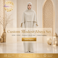 Robe musulmane pour femme, foulard élégant de type cape, tenue quotidienne de vêtements ethniques
