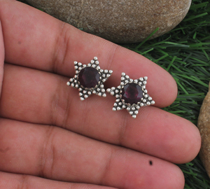 Boucles d'oreilles pendantes étoile en turquoise plaqué argent, faites à la main, avec halo de perles et pierres précieuses, cadeau de fiançailles, bijoux fins en gros, prix d'usine - Product Image 3