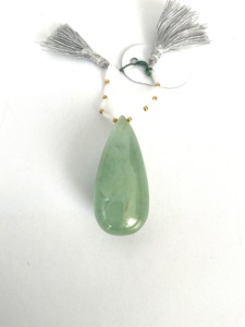 Pierre précieuse naturelle en forme de goutte, aigue-marine lisse, pour la création de bijoux fins - Product Image 2