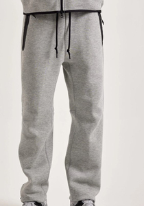 Ensemble de survêtements décontractés en molleton de haute qualité pour l'hiver, comprenant un sweat-shirt et un pantalon de jogging ample et personnalisé pour homme - Product Image 5