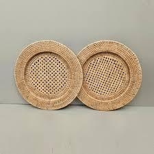 Assiette de présentation rustique en rotin tressé à la main 33 pouces, artisanat vietnamien, décoration DIY pour hôtel, maison, cuisine - Product Image 4