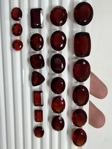 Pierre de grenat Hessonite de designer pour la fabrication de pendentifs, pierre précieuse facettée de grenat Hessonite hautement polie au meilleur prix - Product Image 2