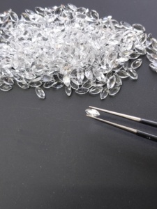 Topacio Blanco Natural, Corte Marquesa de 6x3MM, Gema Suelta de la Mejor Calidad, Certificada por Red Mountain Gems, para Joyería - Product Image 4